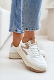 Eco Leather Women's Platform Sneakers for All-Day Comfort