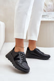 Stylish Lightweight Women's Leather Sports Shoes for Comfort