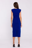 Chic Sleeveless Midi Tube Dress with Elegant Pleats