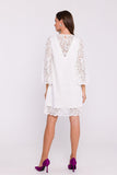 Elegant Trapeze Double Layer Lace Dress for Special Occasions
