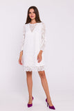 Elegant Trapeze Double Layer Lace Dress for Special Occasions
