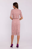 Chic Two-Layer Lace Pencil Dress for Elegant Occasions