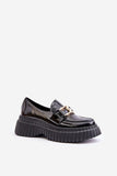 Stylish Women's Natural Leather Half Shoes with Platform