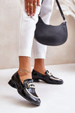 Elegant Women's Leather Half Shoes with Low Heel Comfort