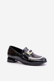 Elegant Women's Leather Half Shoes with Low Heel Comfort