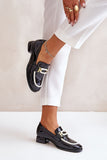 Elegant Women's Leather Half Shoes with Low Heel Comfort