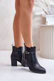 Stylish Eco Leather Women's Boots with Insulation and Zipper