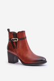 Elegant Eco Leather Women's Boots with Insulation & Zipper