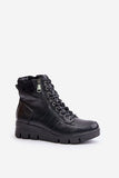 Eco-Friendly Women's Insulated Platform Boots with Zipper & Lace
