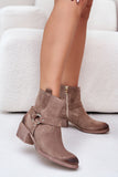 Chic Suede Women's Boots with Insulated Felt Lining