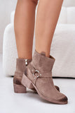 Chic Suede Women's Boots with Insulated Felt Lining
