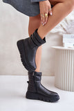 Stylish Women's Leather Boots with Zipper & Insulated Comfort