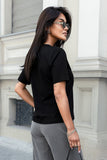 Classic White T-Shirt with Embroidered Logo - Perfect Fit