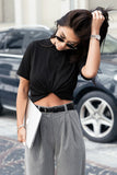 Classic White T-Shirt with Embroidered Logo - Perfect Fit