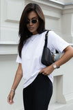 Classic White T-Shirt with Embroidered Logo - Timeless Style