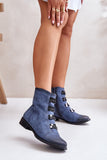 Stylish Eco Leather Boots with Zipper and Decorative Elastics