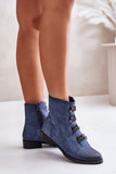 Stylish Eco Leather Boots with Zipper and Decorative Elastics