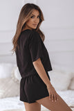 Cozy Cotton Pajama Set with Elastic Waistband for Comfort
