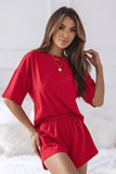 Ultra-Comfortable Cotton T-Shirt and Shorts Sleep Set