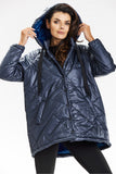 Warm Quilted Hooded Jacket with Stylish Starry Lining