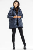 Warm Quilted Hooded Jacket with Stylish Starry Lining