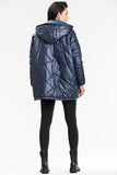 Warm Quilted Hooded Jacket with Stylish Starry Lining