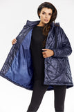 Warm Quilted Hooded Jacket with Stylish Starry Lining