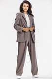 Elegant Wide-Leg Pants in Taupe - Comfort Meets Style