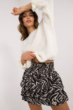 Chic Ruffled Mini Skirt with Animal Print for Any Occasion