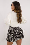 Chic Ruffled Mini Skirt with Animal Print for Any Occasion