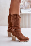 Chic Eco-Suede Women's Boots with Cozy Insulation
