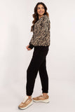 Stylish Casual Set for Women: Blouse & High-Waist Pants