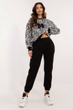 Chic Casual Women's Blouse and Sweatpants Set with Pockets