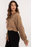 Elegant Ruffle Blouse with Sensual Neckline for Women