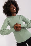 Chic Ribbed Long Sleeve Blouse with Stylish Wide Cuffs
