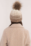 Cozy Plaid Winter Beanie with Fleece Lining & Pom-Pom