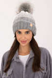 Cozy Plaid Winter Beanie with Fluffy Pom-Pom & Fleece Lining