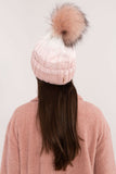 Cozy Plaid Winter Beanie with Fluffy Pom-Pom & Fleece Lining