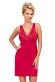 Elegant Strapless Nightgown with Lace Detail for Comfort
