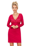 Elegant Long-Sleeved Nightgown with Lace and Comfort