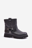 Stylish Natural Leather Women's Boots with Side Zipper