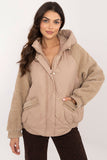 Chic Casual Jacket with Corduroy Sleeves and Hood
