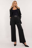 Elegant Womenâs Wide-Leg Pants with Rhinestone Dots