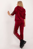 Stylish Women's Velour Blouse and Pants Set for Casual Wear