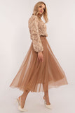 Elegant Midi Flared Tulle Skirt for Everyday Chic Style