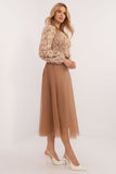 Elegant Midi Flared Tulle Skirt for Everyday Chic Style