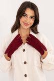 Elegant Insulated Women's Gloves with Decorative Button & Touchscreen