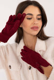 Elegant Insulated Women's Gloves with Decorative Button & Touchscreen