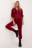 Stylish Women's Velour Blouse and Pants Set for Casual Wear