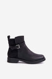Stylish Eco Leather Flat Heel Boots with Zipper Closure